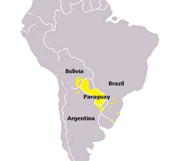 guarani language map